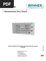 User Manual Rennertronic Plus Touch: Before Starting The Controller, Read and Follow The Manual Carefully!