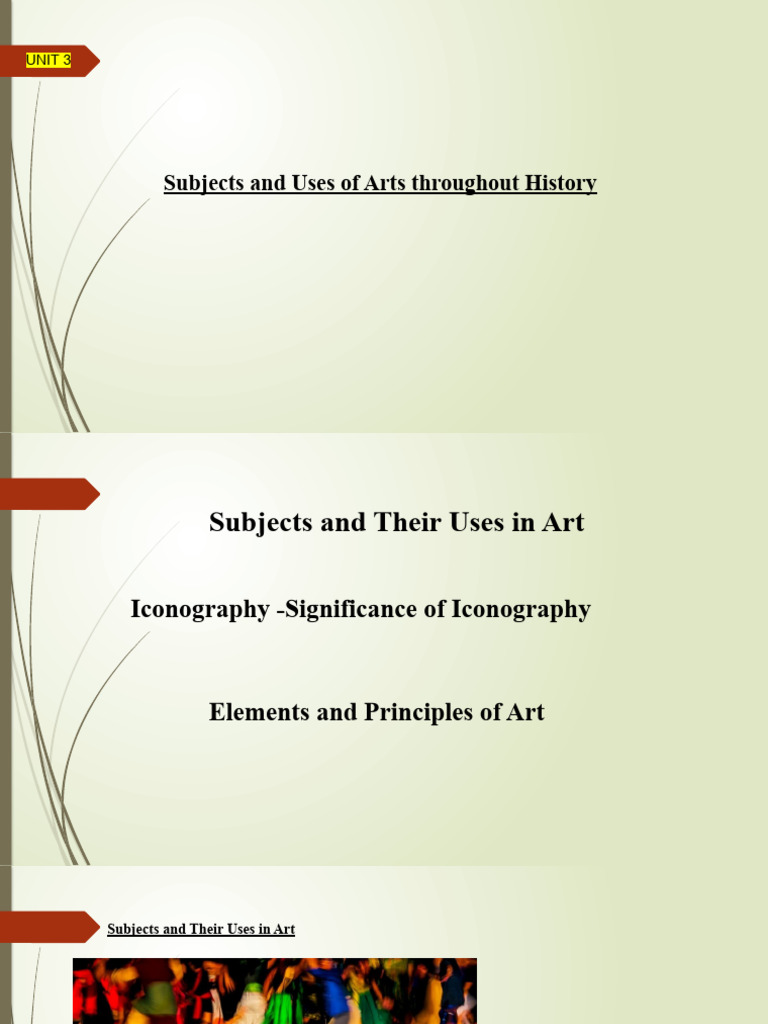 Art Subjects and Iconography Explained | PDF