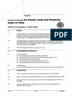 AASHTO T 90-00 - 2004 - Determining The Plastic Limit and Plasticity Index of Soil