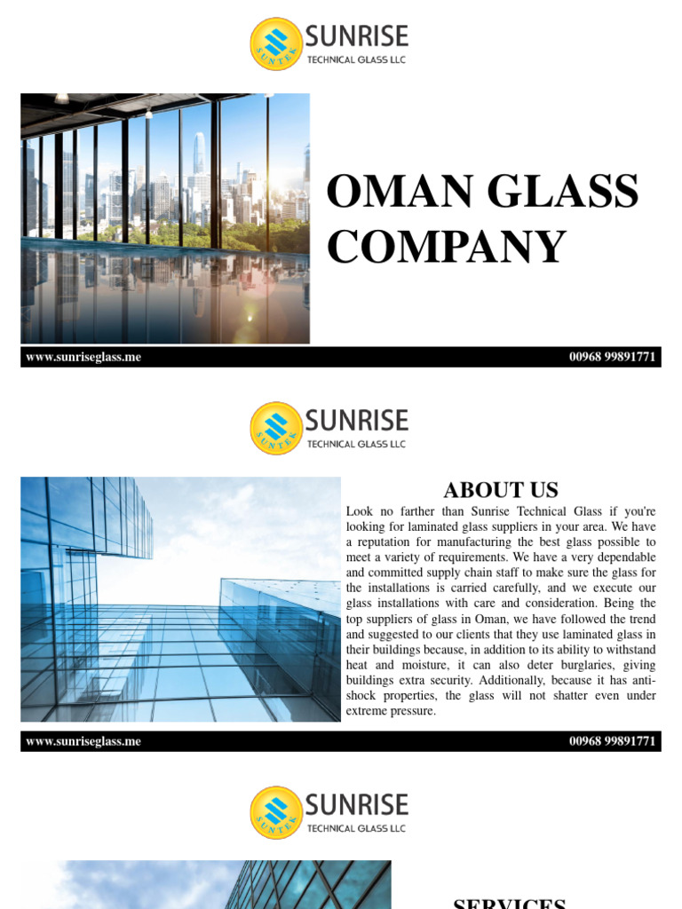 Oman Glass Company PDF Glasses Homogeneous Chemical Mixtures