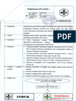 SOP PEMAKAIAN APD LEVEL 1