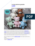 Petit Ours Mignon Amigurumi PDF Modele Au Crochet