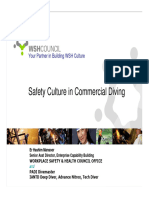 Building Safety Culture in Diving