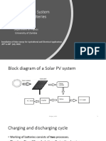 Components of Solar PV Systems-Batteries