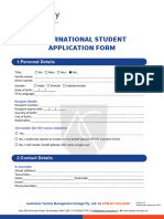 International Student Application Form 18.11.2019