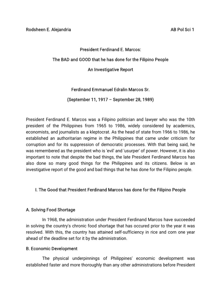 Marcos (Investigative Report) | PDF | Electron | Physical Chemistry