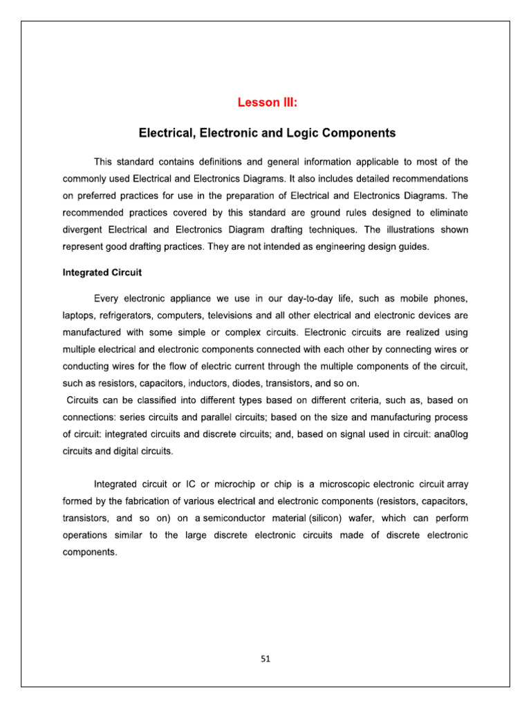Electrical Electronic and Logic Components | PDF