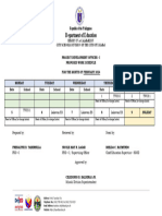 Schedule of Pdo I