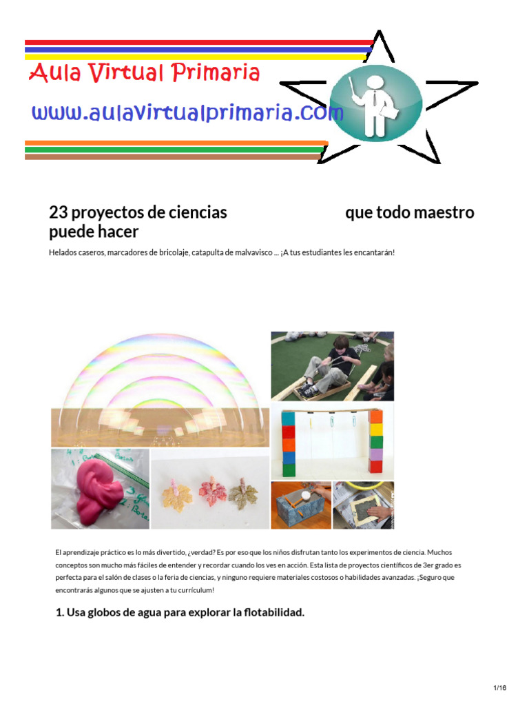 39 Ideas Y Proyectos Gratuitos Para Ferias De Ciencias De Cuarto Grado