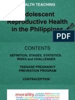 Adolescent Reproductive Health in The Philippines