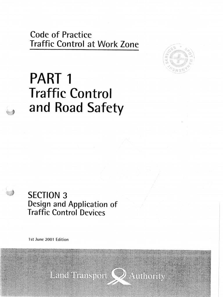 Traffic control road safety section 3 pdf