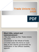1the Trade Unions Act, 1926