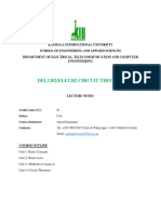 DEL1202-ELE1202 CIRCUIT THEORY I-Unit 1-Basic Concepts