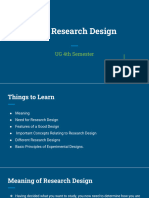 I - Research Design