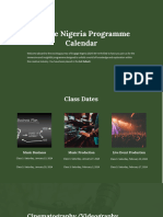 Engage Nigeria Programme Calendar (Cohort1 OnlinePhase)