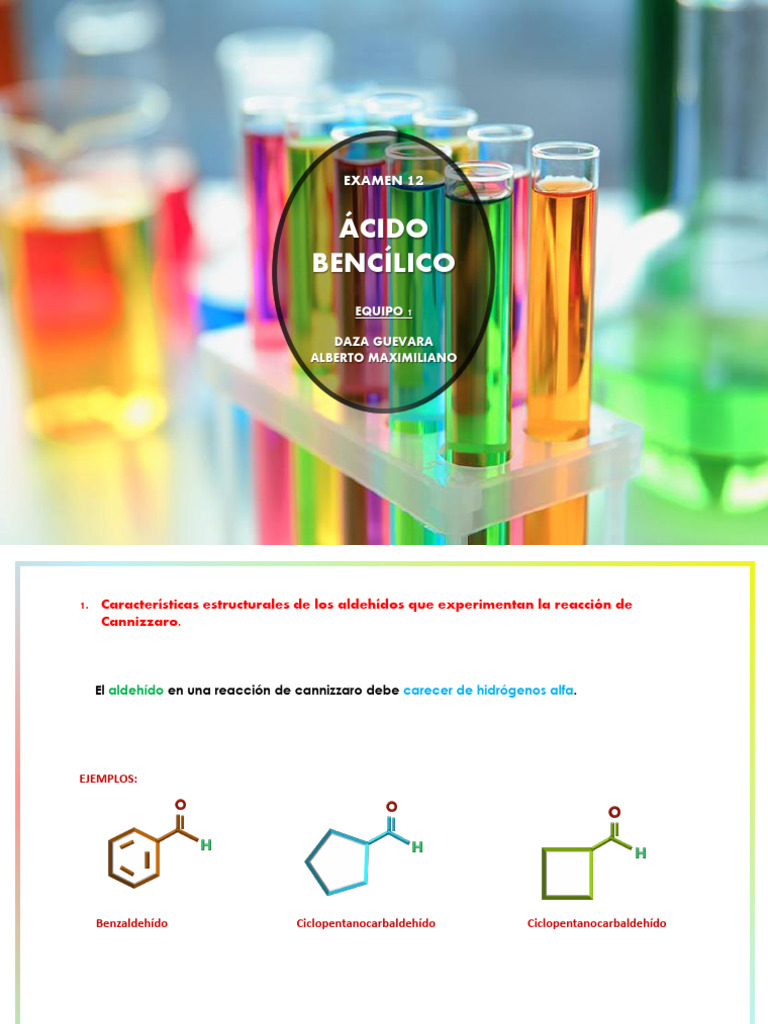 Examen 12. Ácido Bencílico PDF