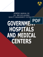 QMS Generic Manual For Government Hospitals and Medical Centers