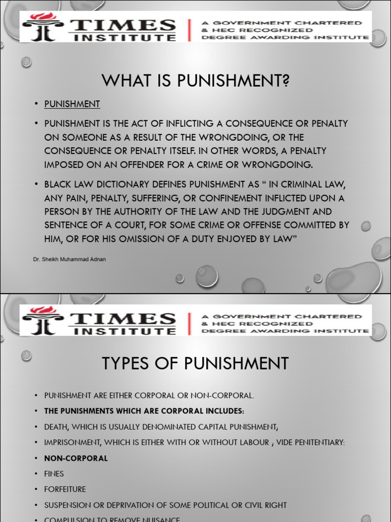 Theories Of Punishment