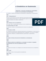 Historia de La Estadística en Guatemala