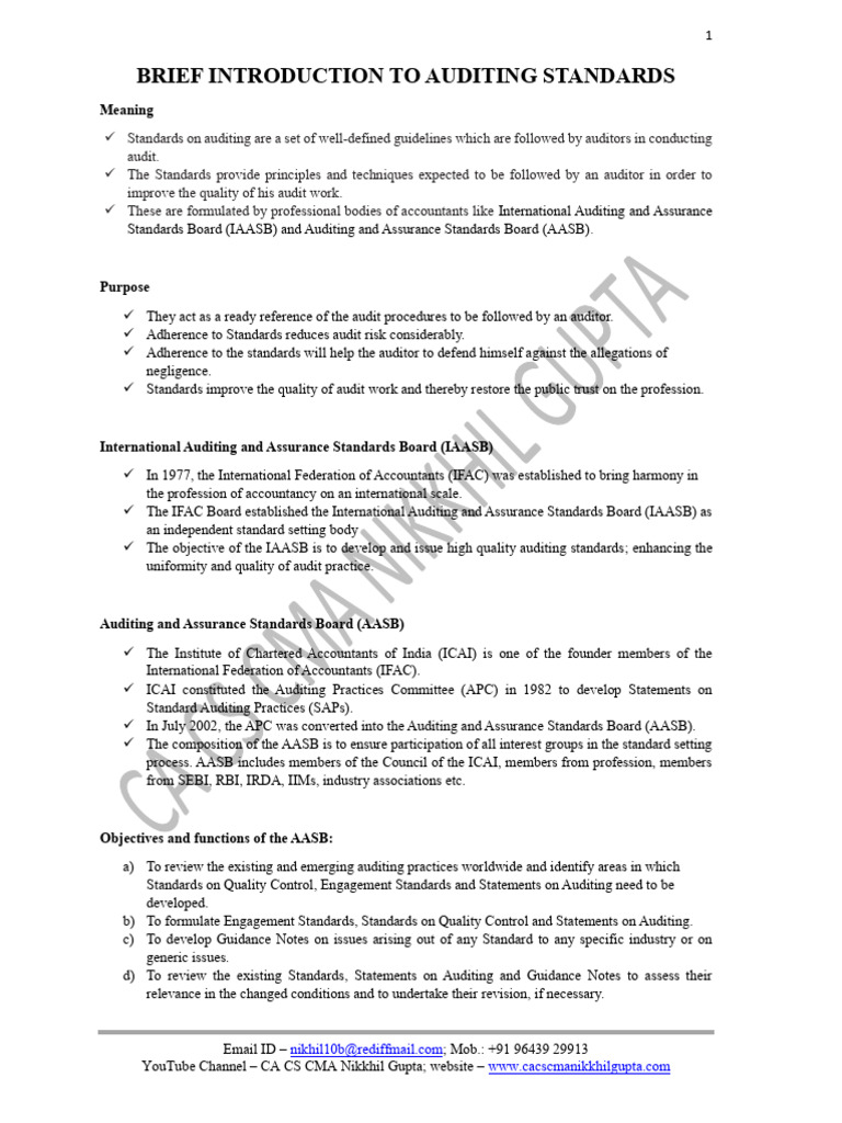 Audit - New Topics in Syllabus 2022 | PDF | Audit | Internal Control
