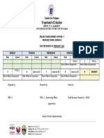 Schedule of Pdo I