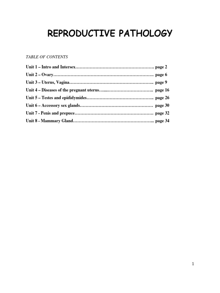 Veterinary Reproductive Pathology Guide | PDF | Testicle | Ovary