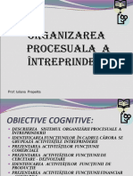 Organizarea Procesuala A Întreprinderii: Prof: Iuliana Prepelita