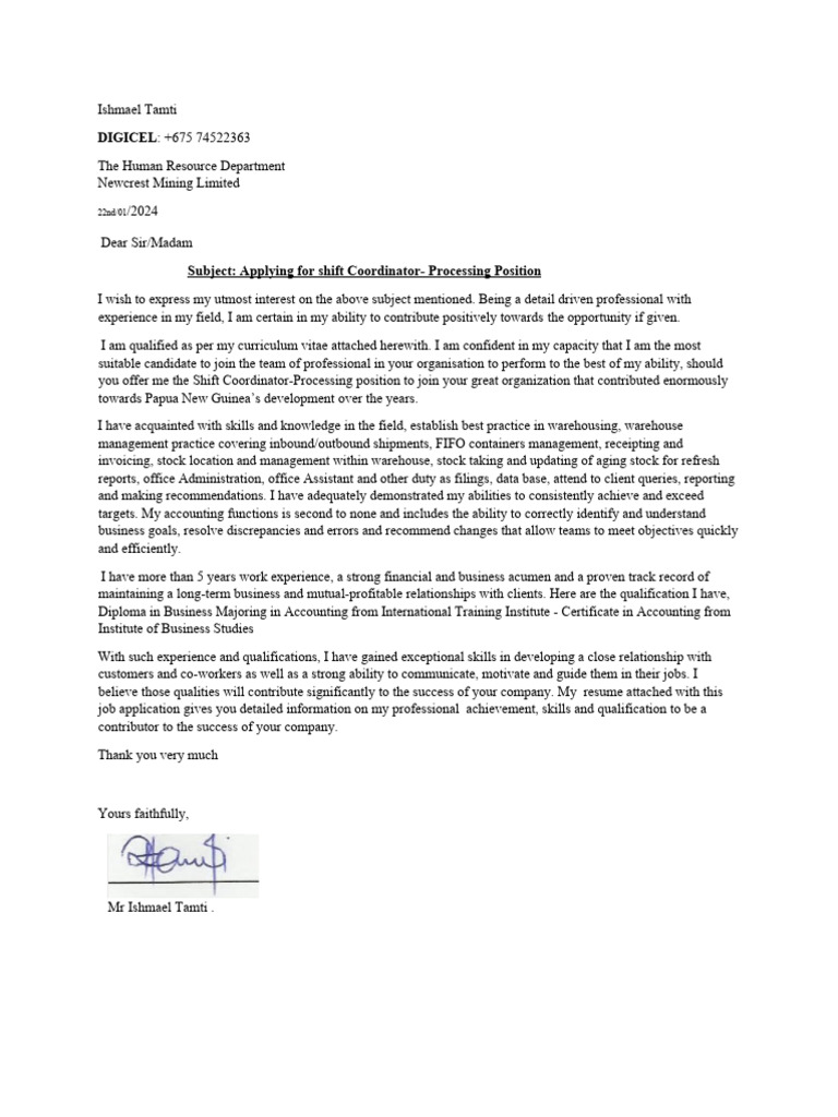 Application letter k92 pdf warehouse business