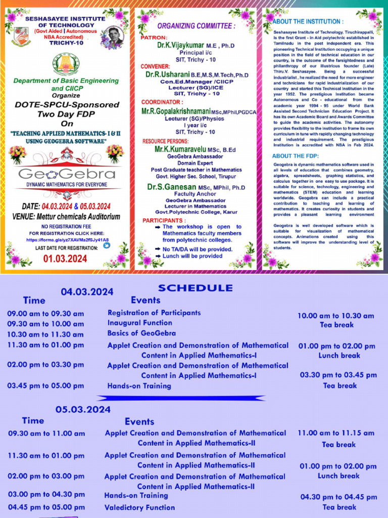 Geogebra FDP-Maths-SIT | PDF