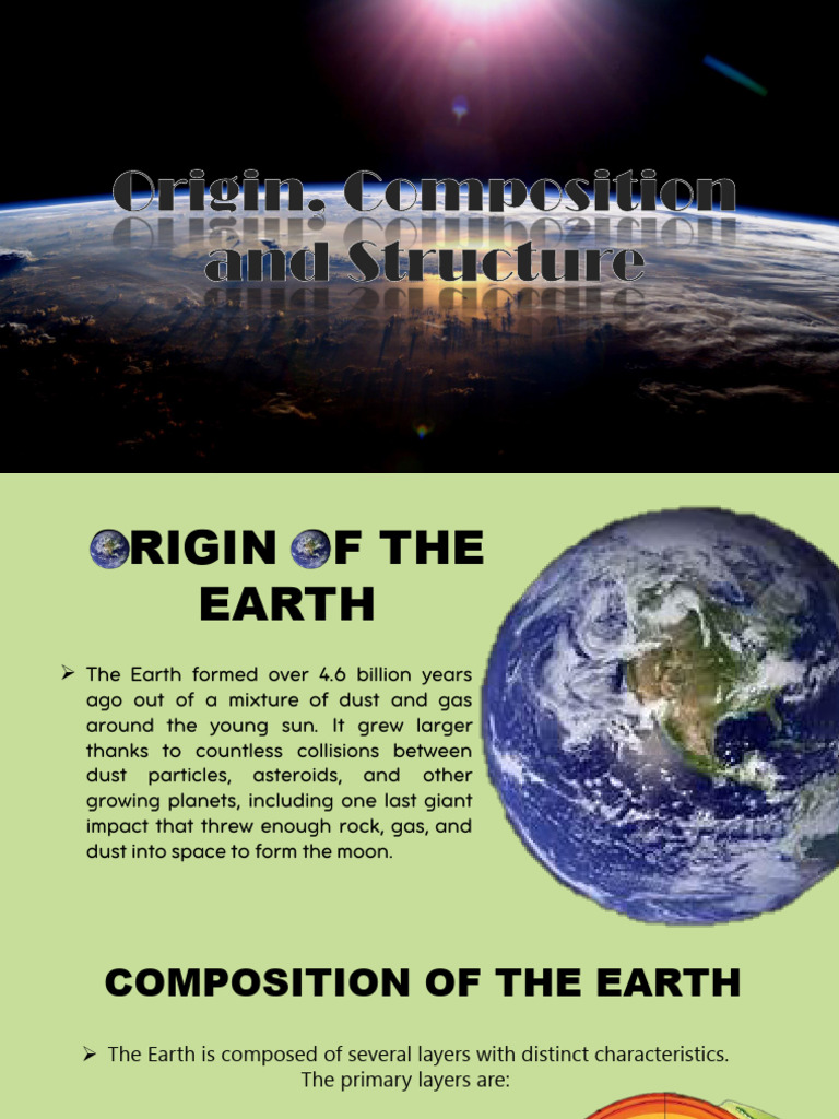 Earth's Origin, Structure, and Atmosphere | PDF | Atmosphere Of Earth ...
