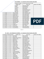 ISE - 2023 - List of Registered Candidates - St. Gregorious School, Dwarka, New Delhi