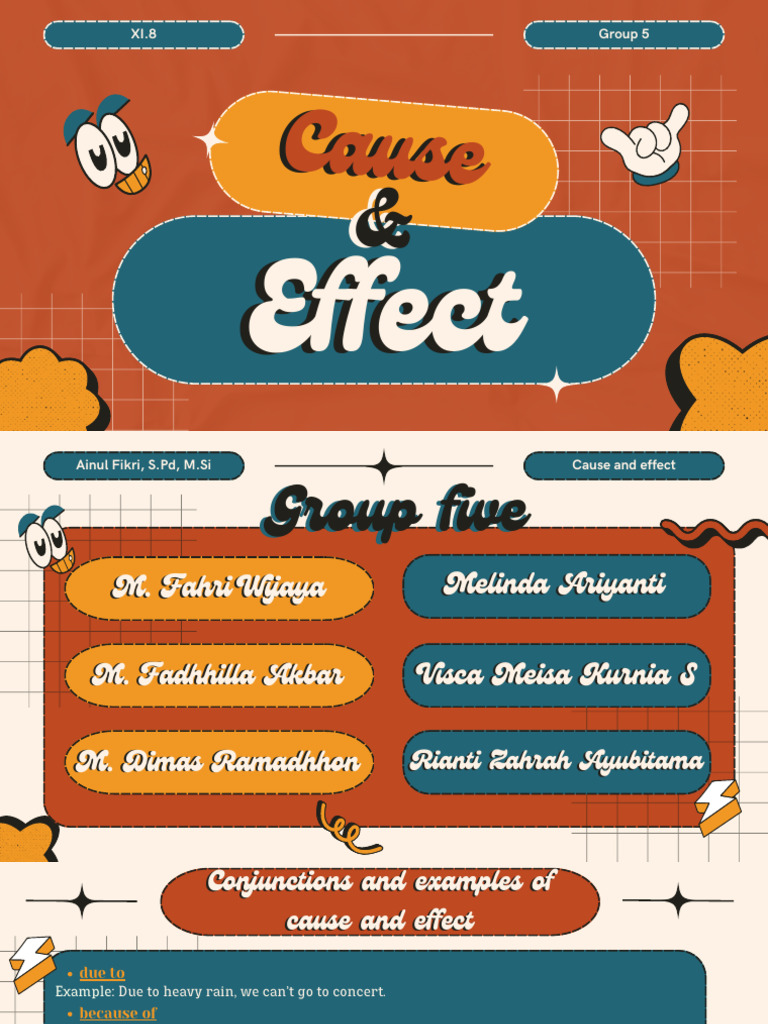 Cause and Effect Conjunctions Guide | PDF | Sentence (Linguistics ...