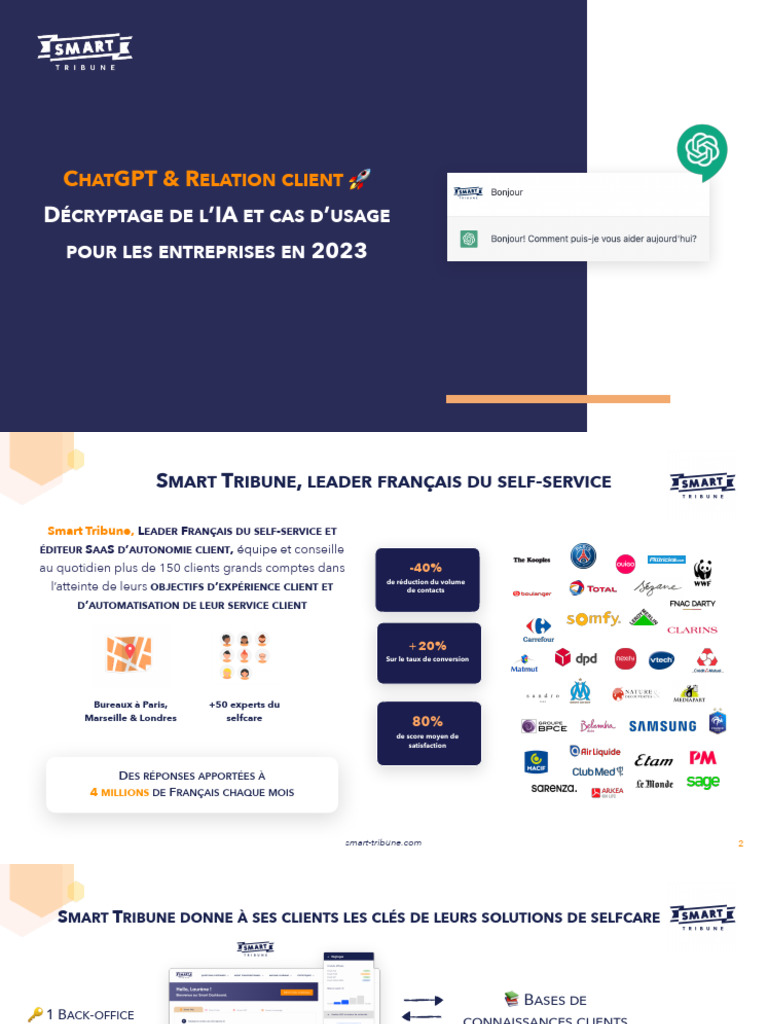 ChatGPT et Relation Client en 2023 | PDF | Intelligence artificielle ...