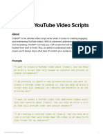 Creating YouTube Video Scripts