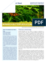 Fact Sheet Monarch Butterfly Climate Change