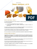 Fiche - Balance Omega 3-6