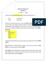 Draft Surat Kemitraan PT. QMB - BTI