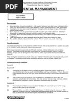 Environmental Management: Paper 0680/11 Paper 1 Theory