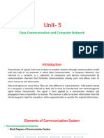 Unit - 5 Data Communication and Computer Network