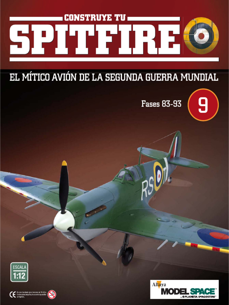 Plaque Murale Métal Avion Spitfire – Steel Images – Décoration Noire