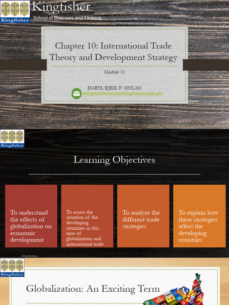Module 11 chapter 10 international trade theory and development