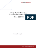 Guitar-Daily-Practice-Planner 528 YourGuitarBrain - Com .