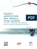 Gestion Patrimoniale Des Réseaux D'eau Potable - Volume II - Mai - 2016