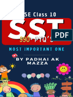 SST Most Important Questions by Padhai Ak Mazza For 2024