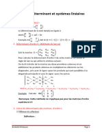 CHP 2 Determinant Et Systéme