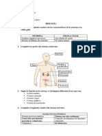 Cuestionario de Biología