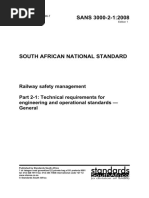 SANS 3000-2!1!2008 - Railway Safety Regulator