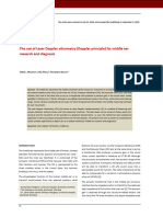 The Use of Laser Doppler Vibrometry Doppler Principle For Middle Ear Research and Diagnosis