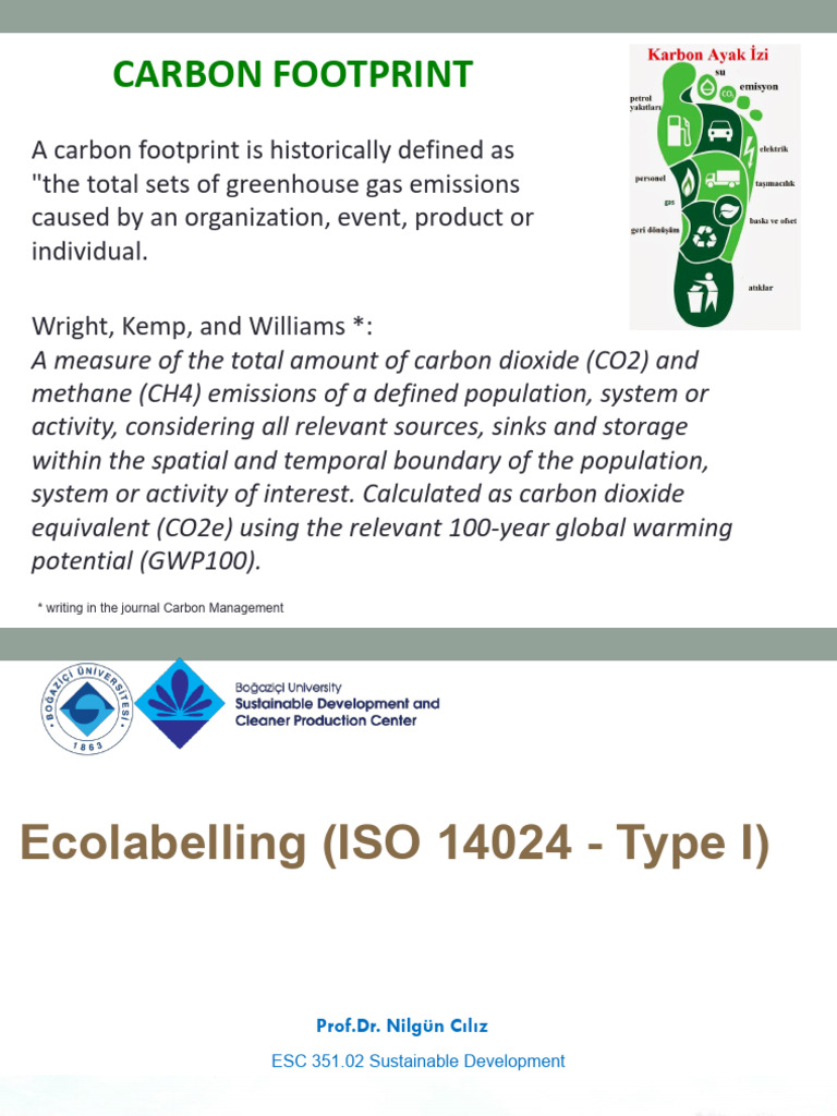 Understanding Carbon Footprint & Ecolabelling | PDF | Life Cycle ...