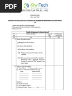 Tax Investment Form FY 2023-24